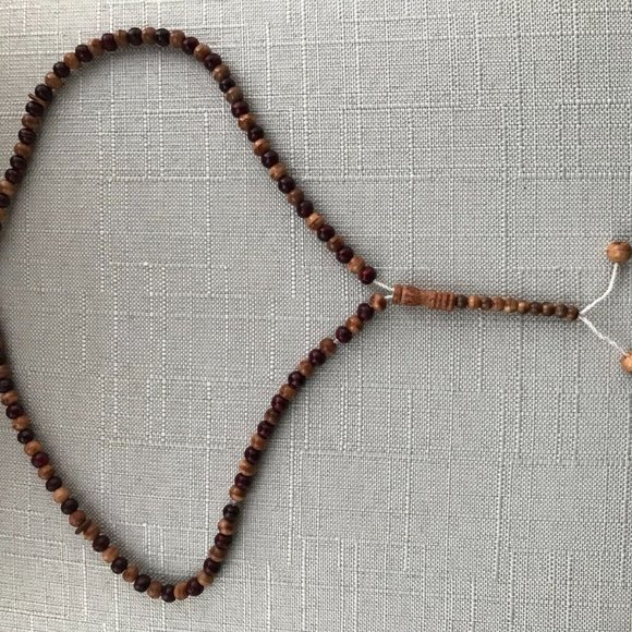 Real Wood Handmade Tasbeeh Muslim Prayer Beads Tasbeh Pray Beads - Picture 6 of 9